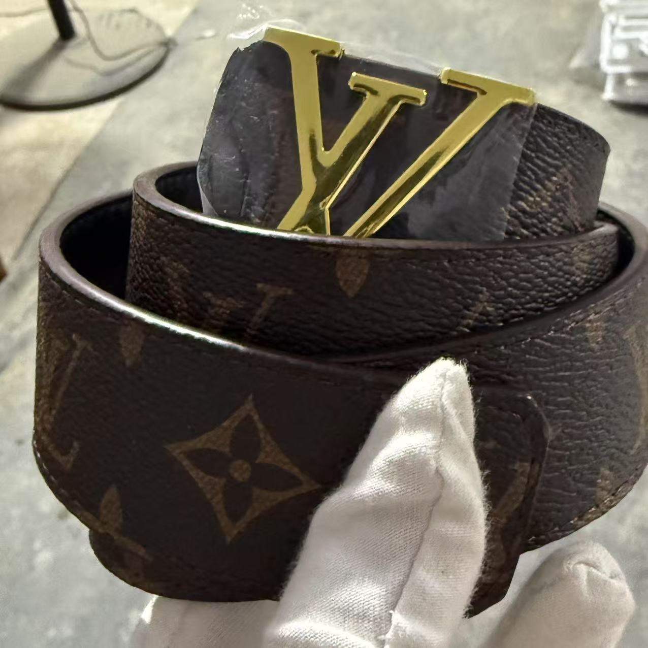 Fashion Letter New Automatic Graffiti Business Casual Versatile Men's Jeans Trendy Belt