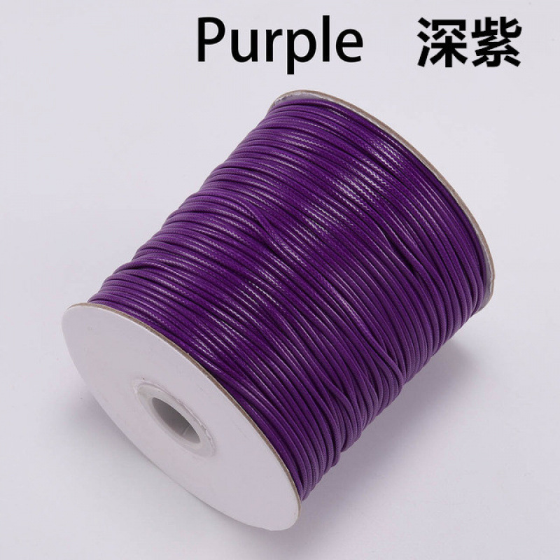Cuerdas de cera multicolores cuerdas de cuero PU cuerdas de cera trenzadas cuerdas creativas collares colgantes image 19