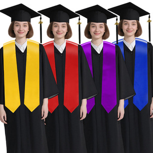 2025 European and American New Cross-Border Bachelor's Uniform College Student Graduation Robe Graduation Ceremony Suit Manufacturer Direct Sales Wholesale