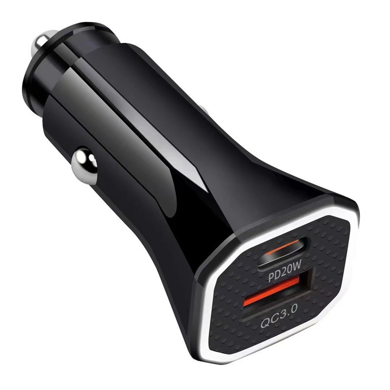 PD 車の充電器急速充電デュアルポート 38 ワット QC + タイプ c 車の充電器シガーライターワンツーツー車の充電ヘッド|undefined