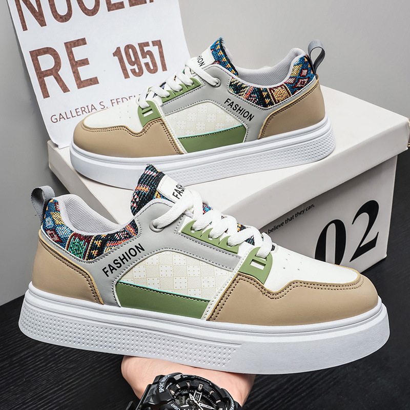 Tenis Blancos Casuales para Hombre Transpirables y Cómodos para Uso Diario