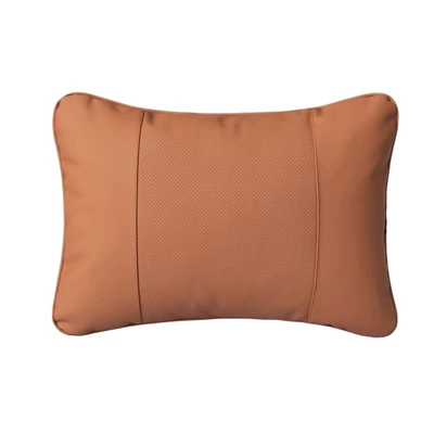 Headrest, Car Neck Pillow Car Lumbar - nappa-leather-brown-waistrest