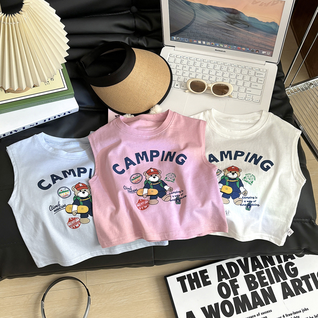 Children's summer thin cartoon T-shirt