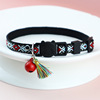 Choker, ethnic small bell with tassels, pet, ethnic style, cat