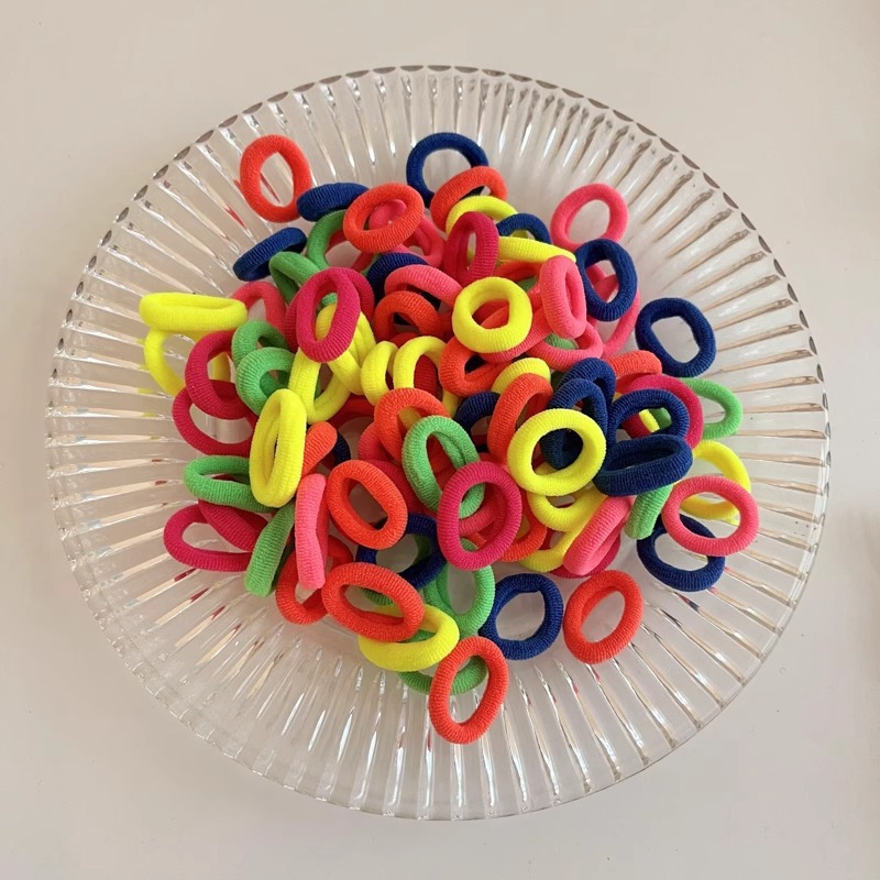 Anillo de cabello desechable correa de goma niñas no lastimar cabello pequeño viento fragante duradero delgado engrosar la cuerda de cabello anillo de cabello bolsa de adornamiento para el cabello