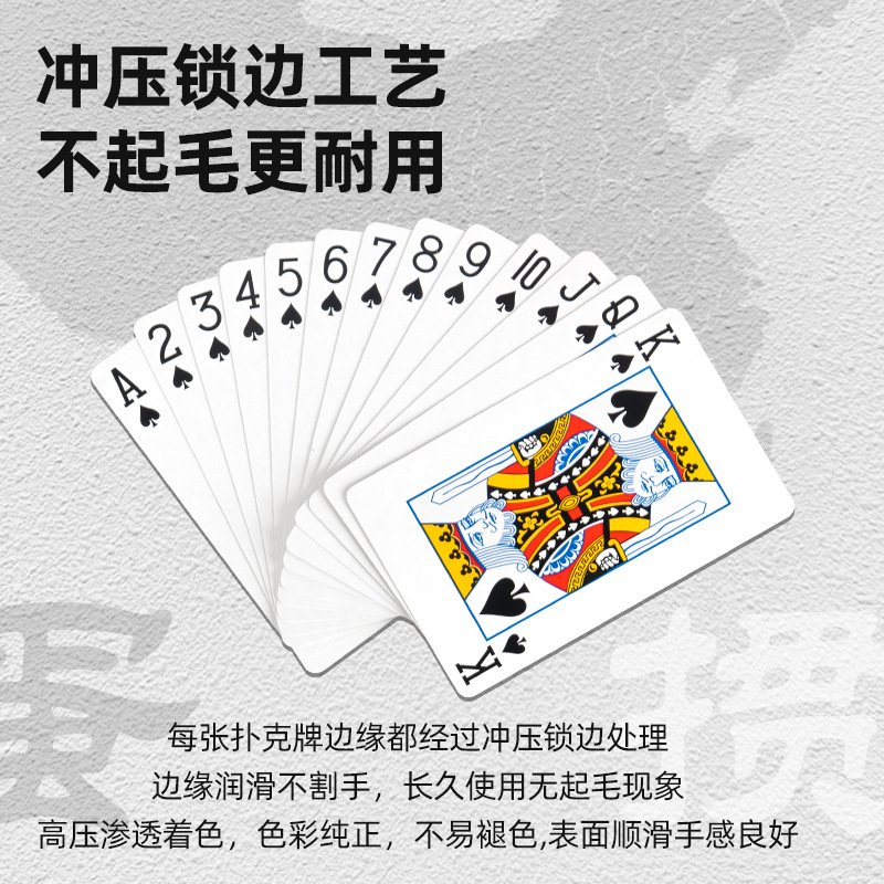 Special Golden Hand Guandan Poker with High-Quality Black Core Paper, Rigid and Durable Guandan Playing Cards for Home Use, Bulk Wholesale Poker Deck