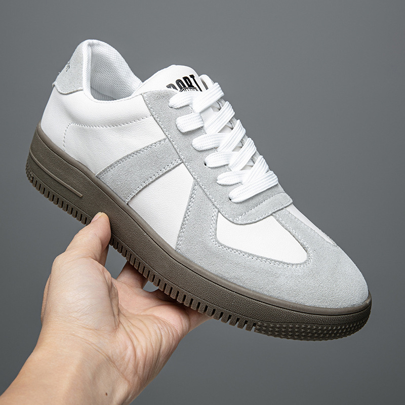 Spring Versatile German Training Shoes 45 Thick-Soled Non-Slip Casual Sneakers 46 Extra Wide Plus Size Men's Shoes 47 Casual Shoes for Men