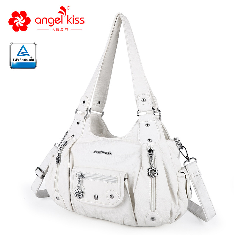 Amazon nuevo multi-funcional bolso de las mujeres multi-color tie-dyed pu casual hombro bolsa de mensajero al por mayor