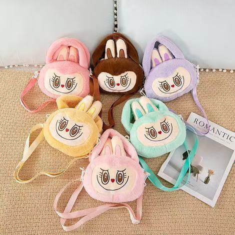 かわいい布の布のシリーズのぬいぐるみの手提げの斜め掛けの子供の贈り物の女子学生の大容量の手提げの卸売り|undefined