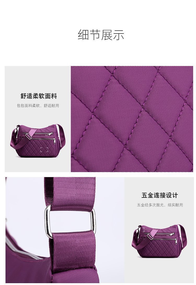 New casual single-shoulder crossbody bag, Oxford fabric bag, simple and fashionable European and American women's bag, cross-border one-piece delivery worldwide undefined