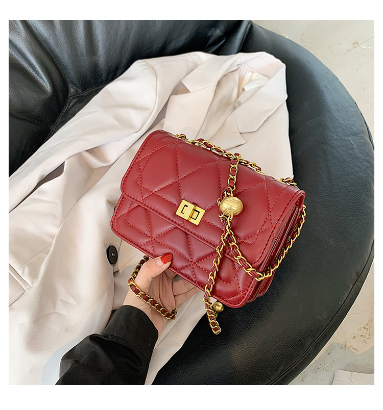 High quality, bags this year, 2024 new trendy and trendy, niche design, ins chain black crossbody bag for women_voghion.com