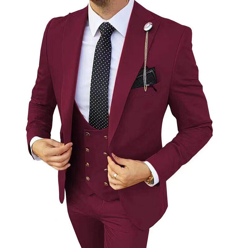 European and American Cross-Border Foreign Trade Mens Suit Set 2026 New Style Groomsmen Suits Aliexpress Amazon Wedding Suits European and American Cross-Border Foreign Trade Mens Suit Set 2026 New Style Groomsmen Suits Aliexpress Amazon Wedding Suits