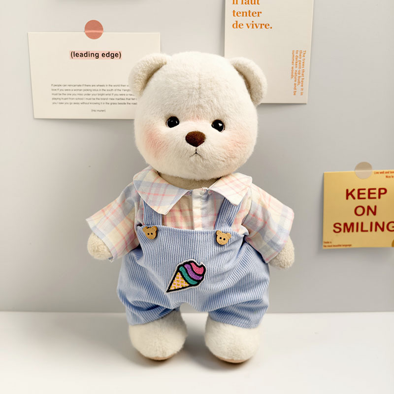 Conjunto de duas peças de macacão de sorvete / Fantasia de Lena Bear 30CM (apenas fantasia vendida