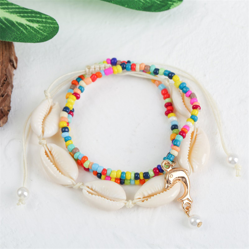 Handmade Beaded Shell Splicing Multi-layer Bracelet Wholesale Nihaojewelry display picture 5