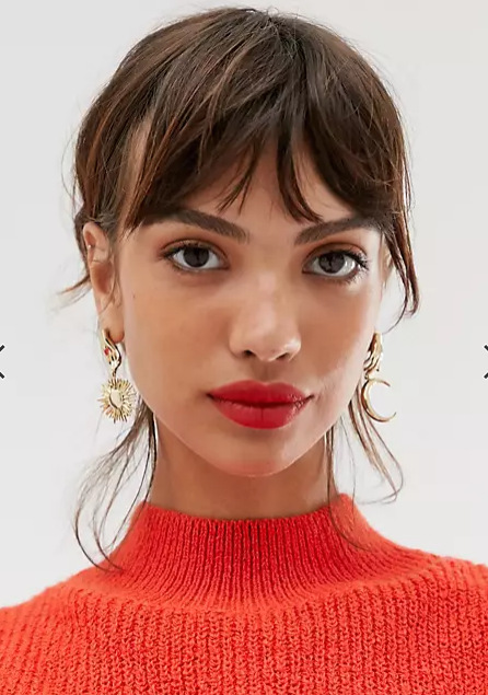 Alloy Material 1 Pair Retro Streetwear Geometric Moon Plating Alloy Drop Earrings