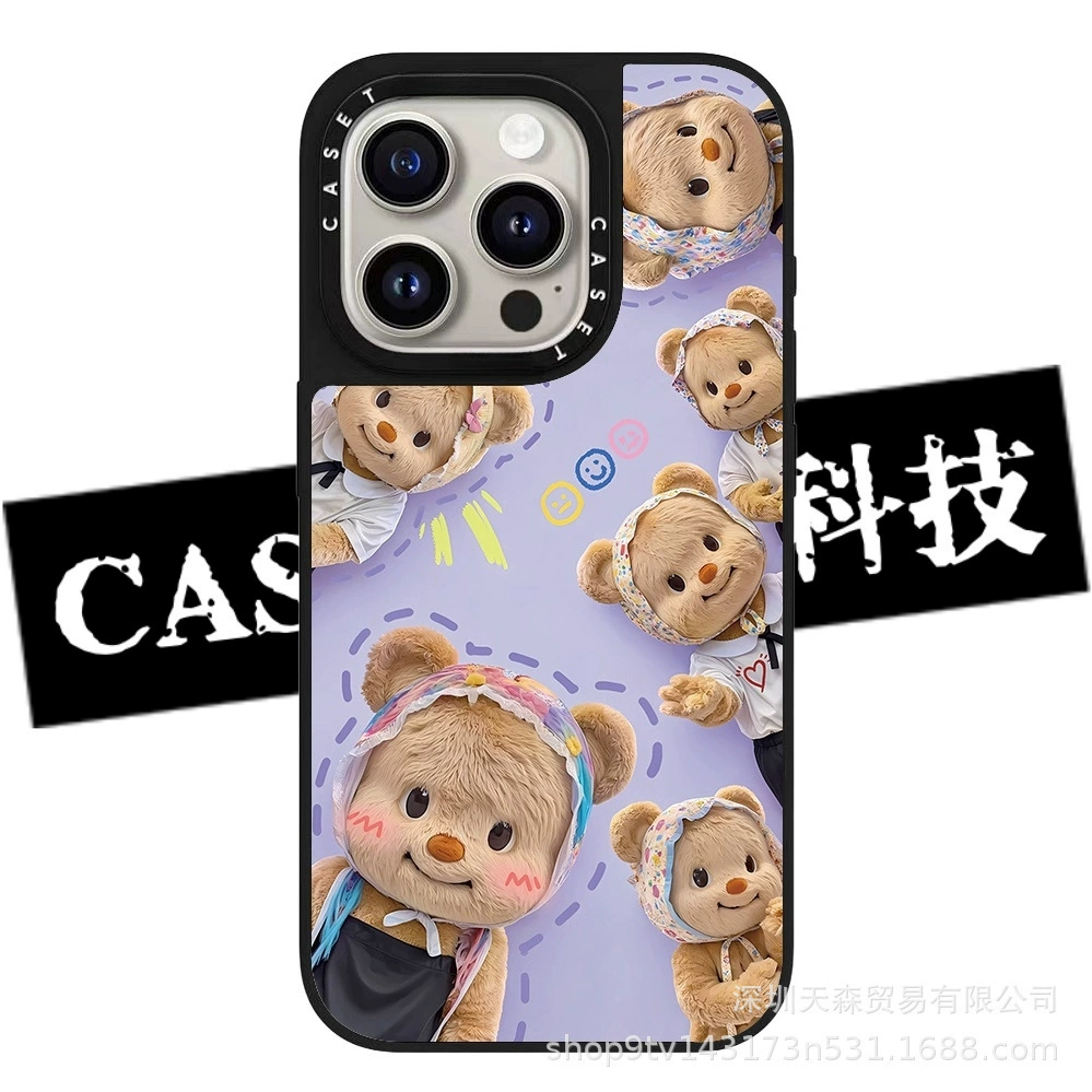 Apple, iPhone 16, чехол для телефона, защитный чехол, с медвежатами, 16promax, iphone, 15plus, защита от падений