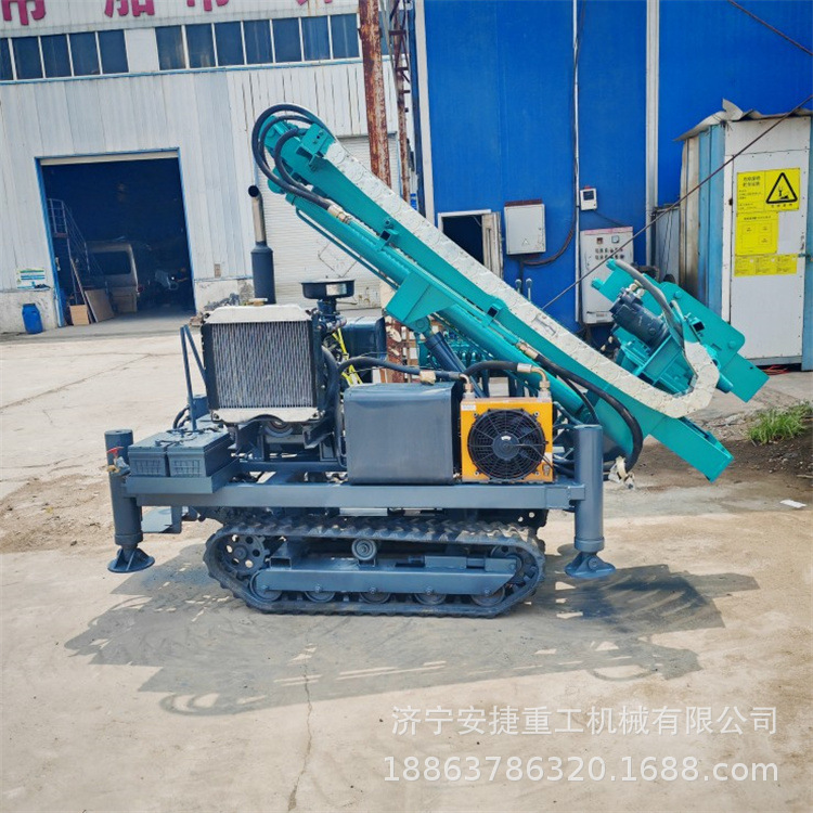 液压行走光伏地钉打桩机 机身小易通过 山地太阳能发电螺旋打孔机