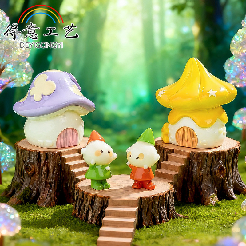 Moss Micro Landscape Cute Elf Mushroom Cabin House Resin Crafts DIY Decorative Accessories Desktop Ornaments Moss Micro Landscape Cute Elf Mushroom Cabin House Resin Crafts DIY Decorative Accessories Desktop Ornaments