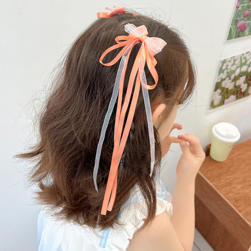 Ancient style hair accessories, tassel hairpins, children's ribbons, bows, mesh, braidable hair, cute accessories for girls and babies, wholesale