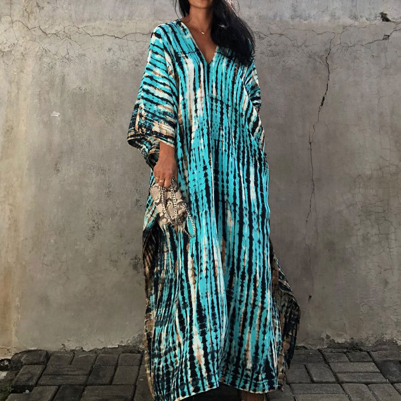 Tie Dye Pattern Women's Fashion Tie Dye Printing And Dyeing Cover Ups