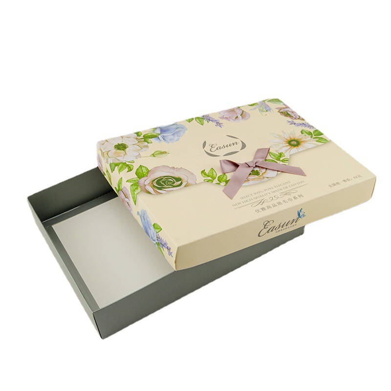 Silk Clothing Photo Frame Heaven and Earth Cover Bow Hard Board Gift Box Shawl Wool Sweater Printed Packaging Box logo Silk Clothing Photo Frame Heaven and Earth Cover Bow Hard Board Gift Box Shawl Wool Sweater Printed Packaging Box logo