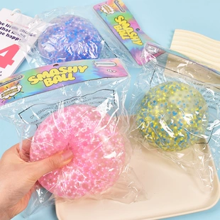 Антистресс-шар 10 см с пенными шариками