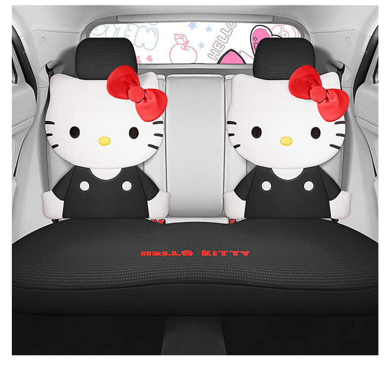 Kitty Car Seat Cover Cushion Four Seasons General Motors Ladies Cute Internet Popular Summer 2024 BYD