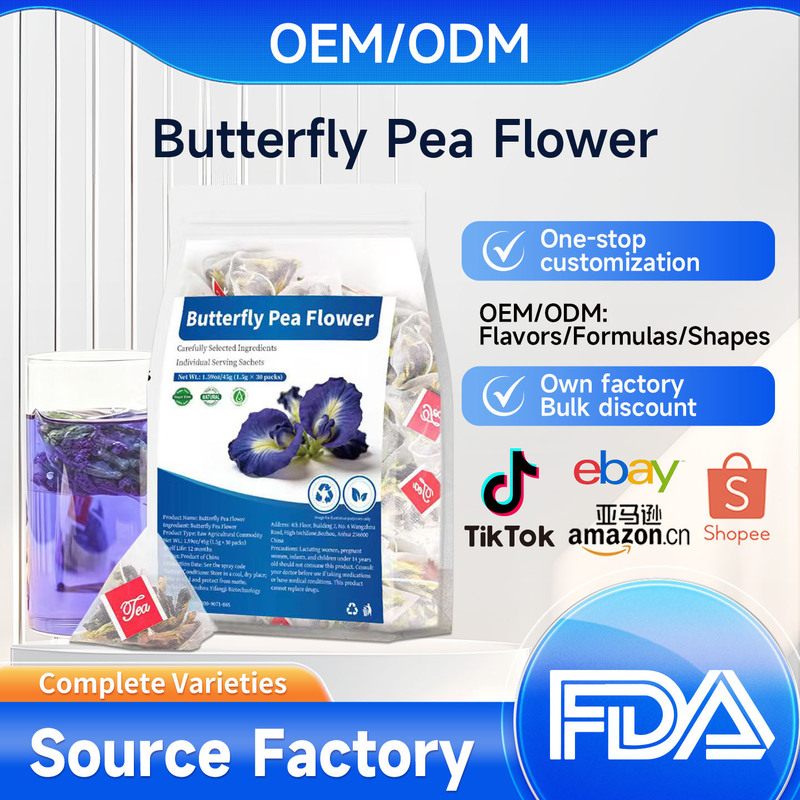 Cross-border butterfly pea flower tea bags, blue butterfly tea, not for domestic sale Cross-border butterfly pea flower tea bags, blue butterfly tea, not for domestic sale