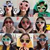 Funny sunglasses solar-powered suitable for photo sessions, balloon, glasses, sunflower, internet celebrity