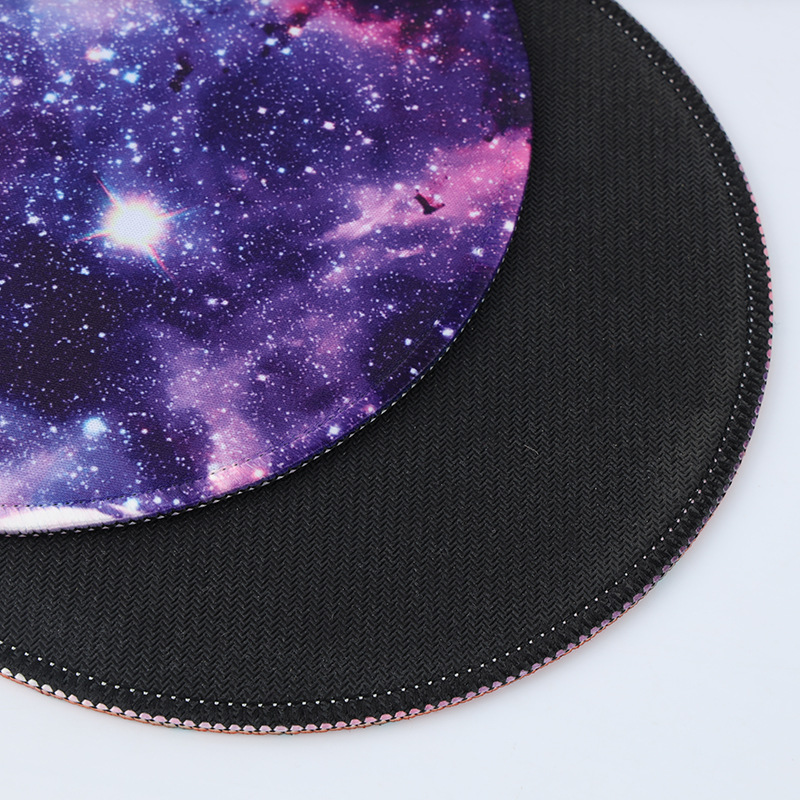 Alfombrilla de ratón de goma con diseño de dibujos animados | Esterilla redonda de escritorio antideslizante con borde reforzado