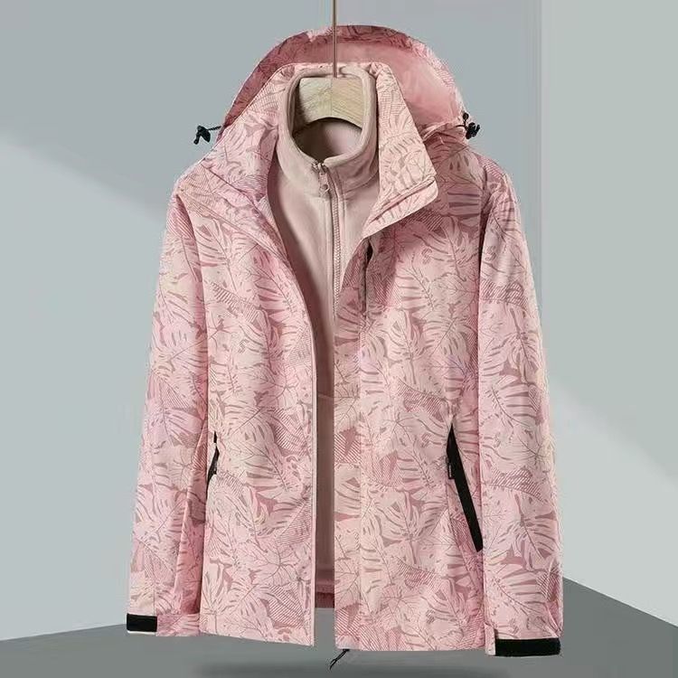 Chaqueta de hombre americano invierno y otoño más vello grueso chaqueta impermeable al aire libre hombre deportes de viento de puerto universal hombre