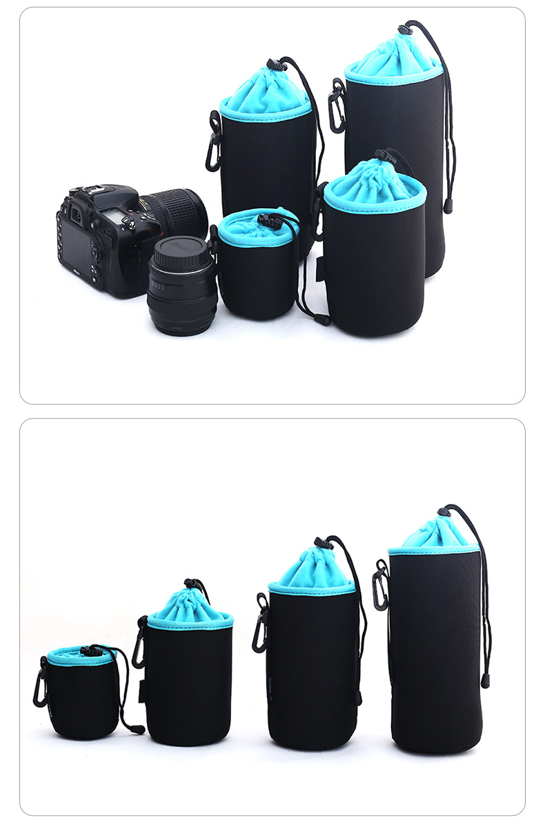 相机镜头套加绒防压减震保护套镜头筒四件套加厚镜头包加绒镜头套