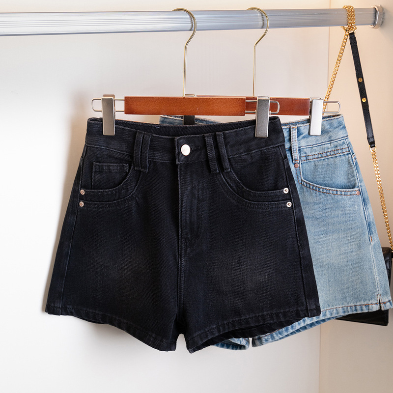 Clearance Price! Summer Denim Shorts for Women 2026 New Versatile Slim-Fit Black Jeans for Petite Figures 772