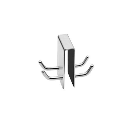 New 304 stainless steel bathroom glass door rear hook without punching back-mounted single hook detachable metal hanger