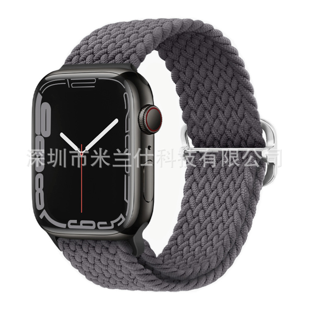 Nylon tejido para Apple iwatch456789 Apple ultra2 hebilla deslizante elástica S9 correa de reloj fabricante