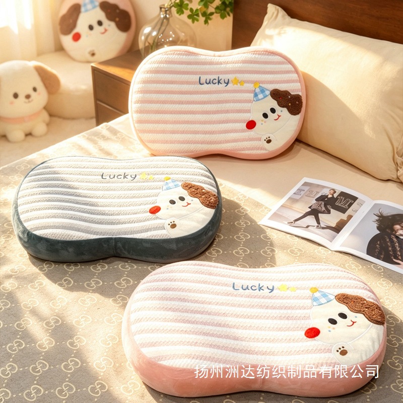 Verano almohada de algodón de memoria de seda de hielo para proteger la columna vertebral cervical para dormir dormitorio de estudiantes almohada única almohada para dormir en la mesa para niños