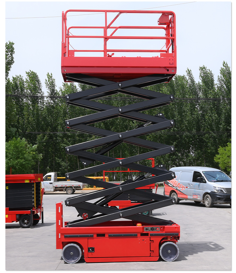 Self-Propelled Lift Platform, Small Aerial Work Vehicle, Outdoor High-Altitude Work Vehicle, Electric Scissor-Type Self-Propelled Lift Platform