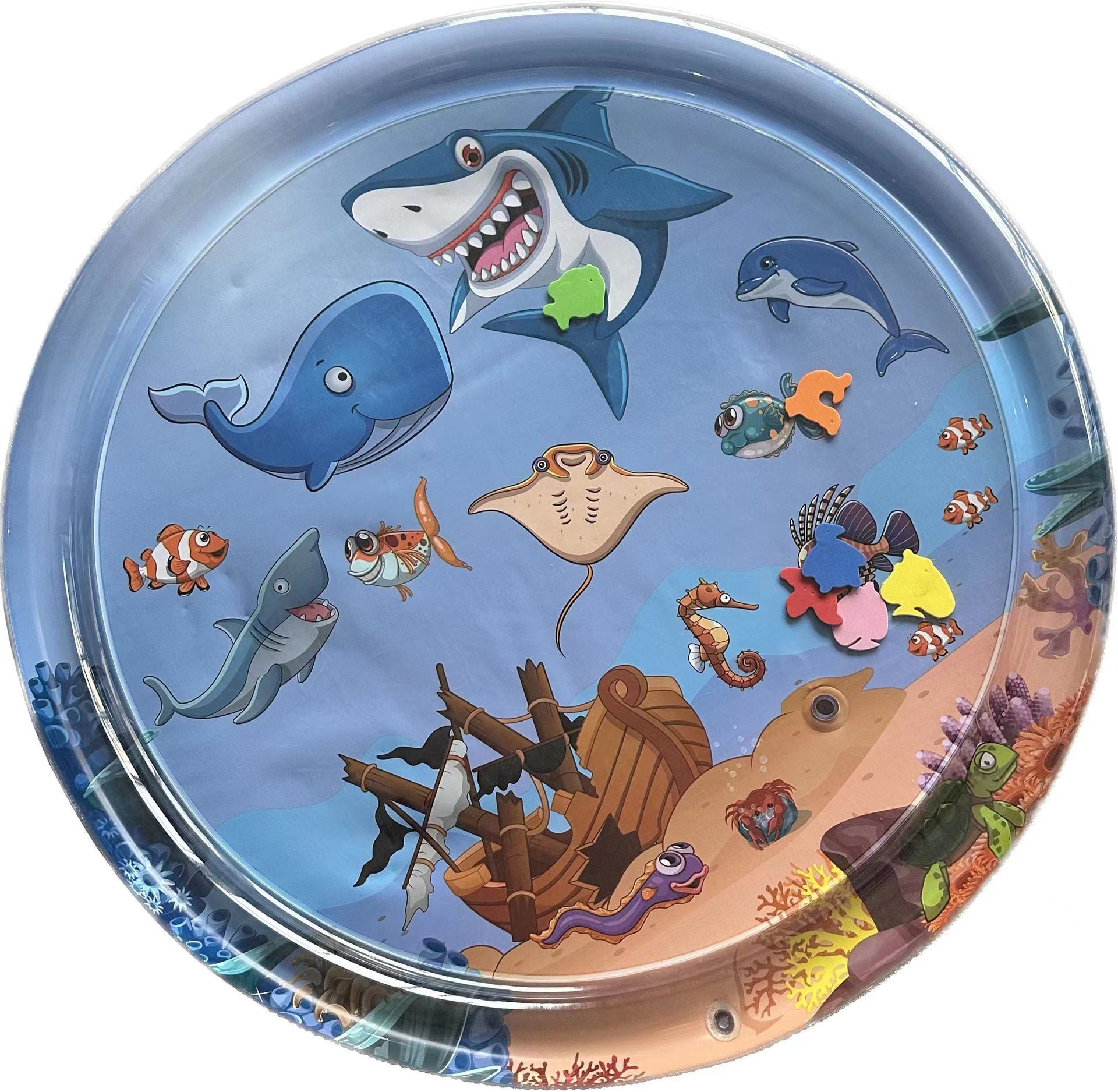 Cojín de palmaditas inflable para niños transfronterizos de Amazon Cojín de agua de palmaditas para bebés engrosado Cojín de juguete de palmaditas para bebés al por mayor