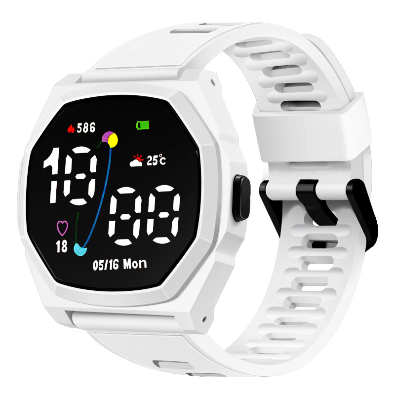 2023 nuevo en stock reloj electrónico impermeable LED luminoso reloj deportivo comercio exterior estudiante reloj electrónico al por mayor