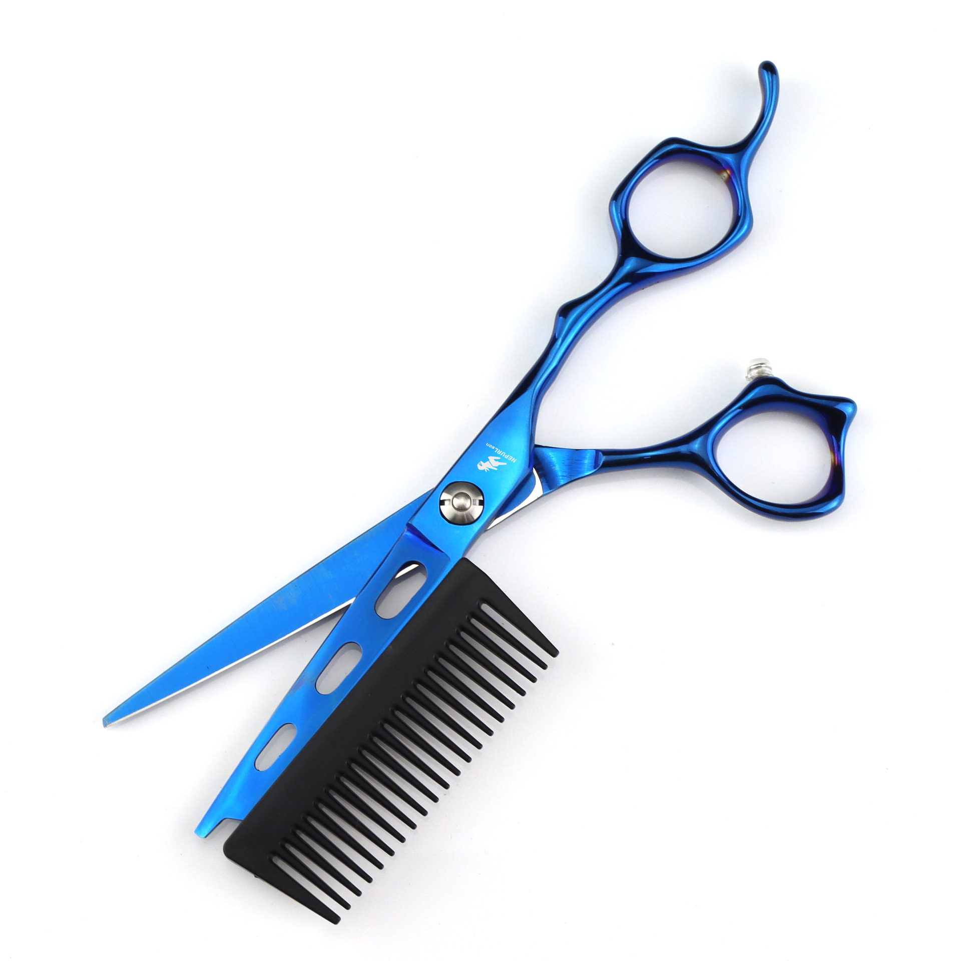 Professional Hairdressing Scissors For Flat Bangs Colorful Design_voghion.com