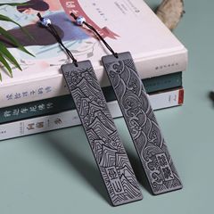 中国風木造ブックマーク赤木彫刻巫山滄海レーザー彫刻会社文創卒業プレゼント黒檀