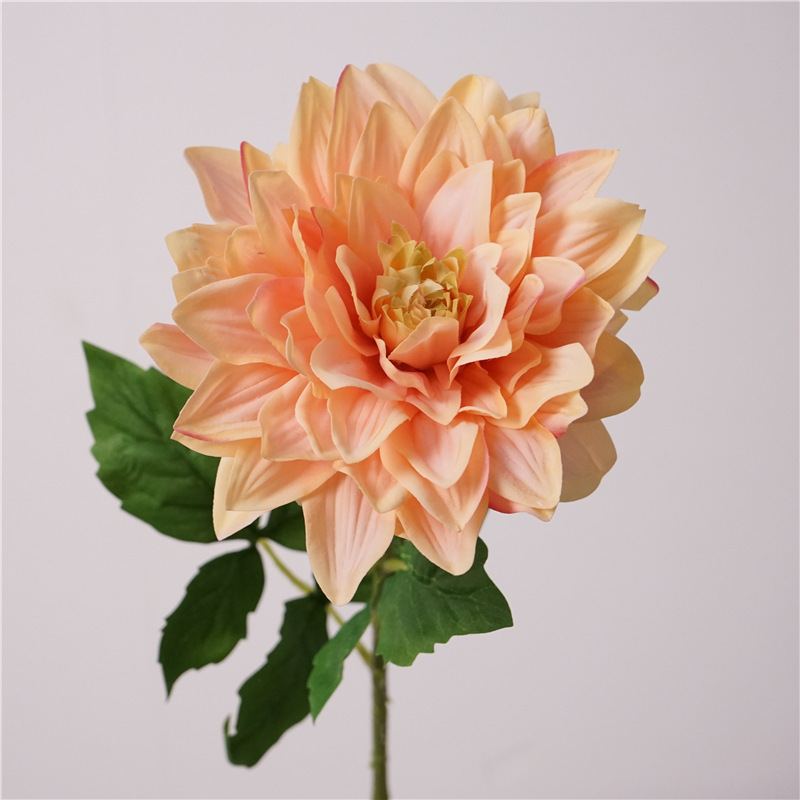模造花手触り保湿ダリア造花結婚祝い飾り客間食卓に絹布花芸生け花を置く|undefined