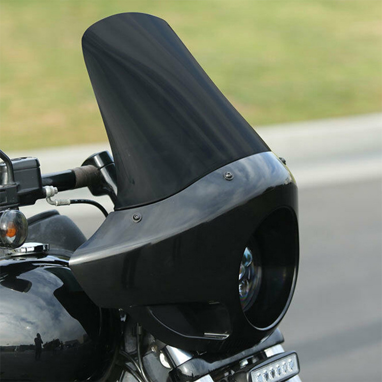 Motorcycle Modification Accessories Suitable for Harley Dyna Fat Bastard 883 1200 Headlight Hood Protection Pig Hood