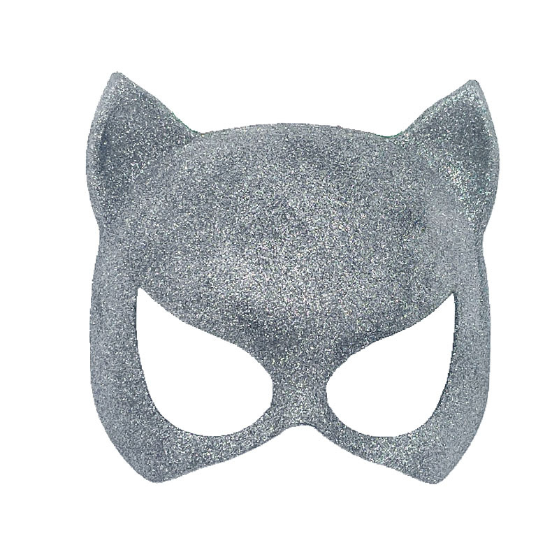 Nuevos productos transfronterizos polvo cara de gato media cara máscara de baile misterioso espectáculo de disfraz de fiesta sexy dama máscara de ojos