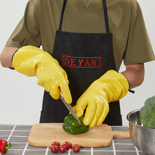 Food grade liquid silicone anti-scald gloves cold-proof cold storage work microwave oven 350 degrees high temperature resistant gloves