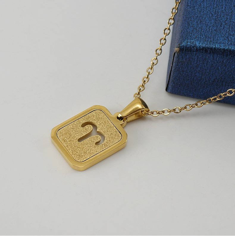1 Piece Quantity Daily Occasion Fashion Constellation Titanium Steel Necklace 1 Piece