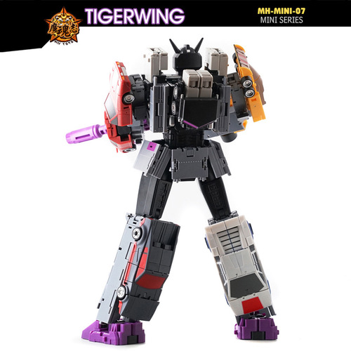Mohunzhi MH-MINI07 Flying Tiger Combination Set Five-in-One Car Transformation Toy Model Blockade Robbery