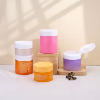 68牙翻盖瓶广口瓶膏霜发膜瓶面霜瓶PET塑料瓶分装瓶面膜瓶翻盖瓶