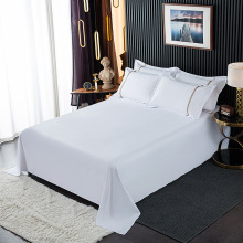 新款民宿酒店床单白色宾馆专用床单厂家直销定制尺寸轻奢被套