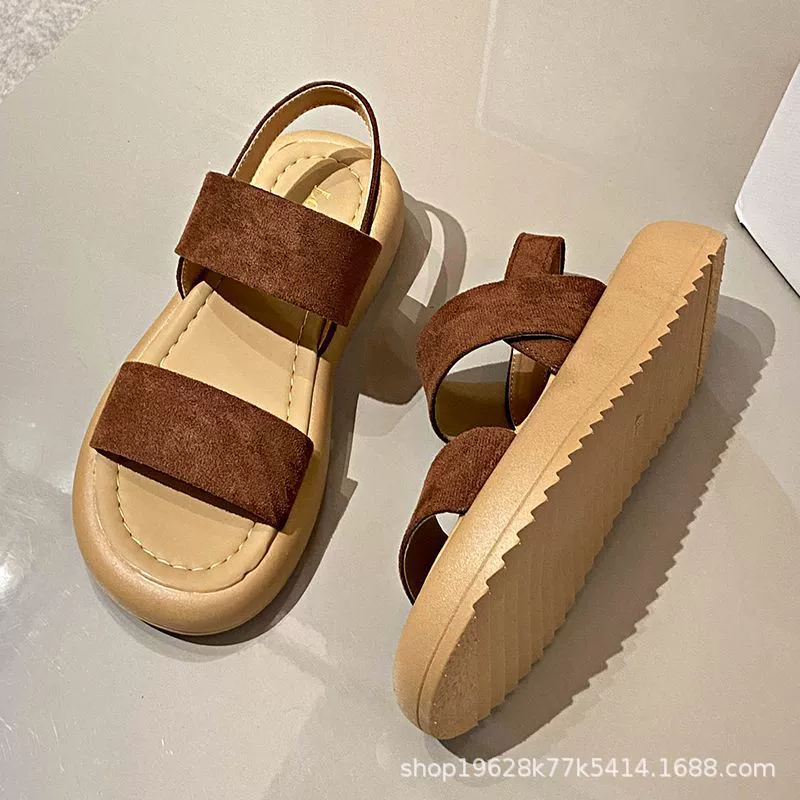 2025 новые летние сандалии с толстой подошвой